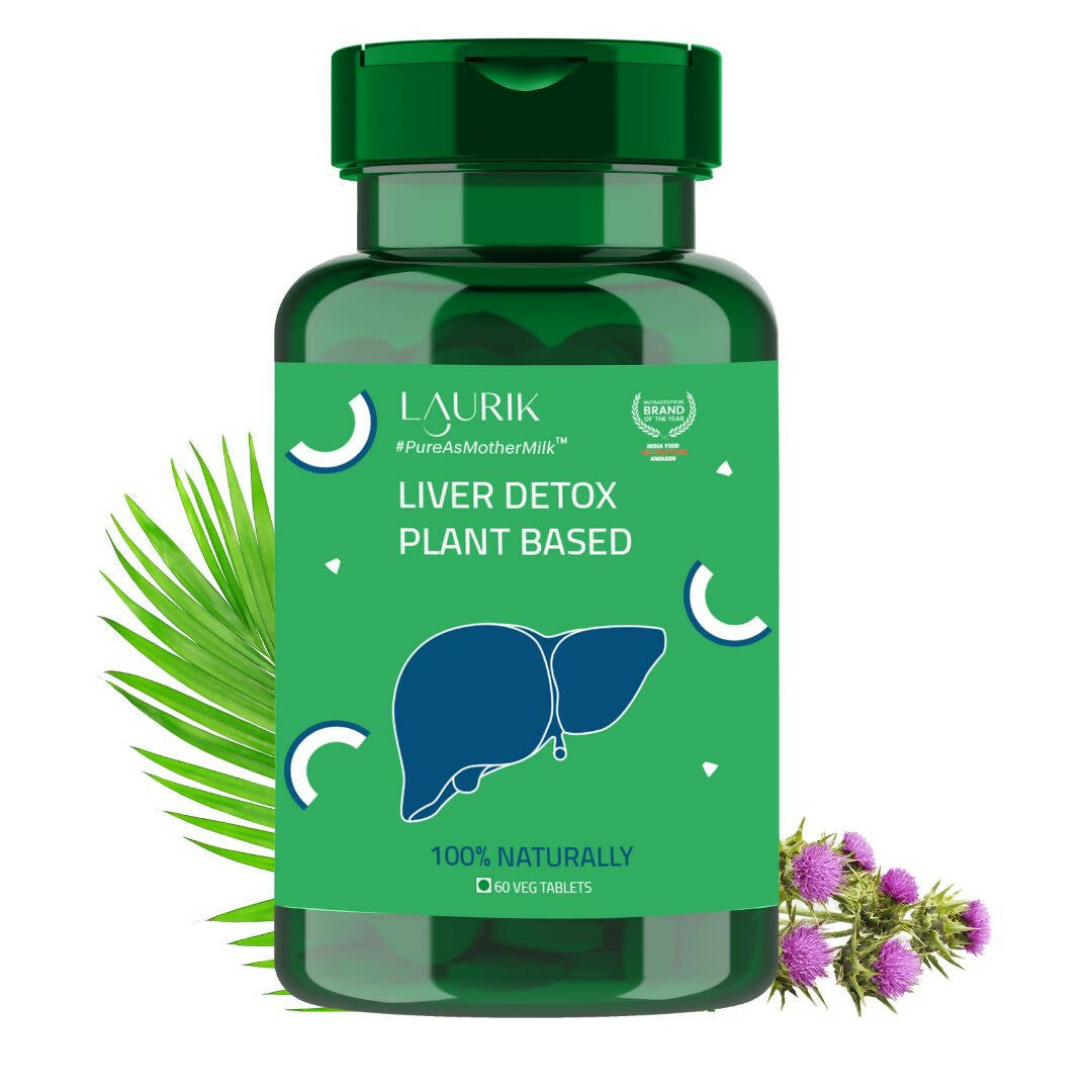 Laurik Liver Detox Tablets With High Strength Milk Thistle, Turmeric & Choline