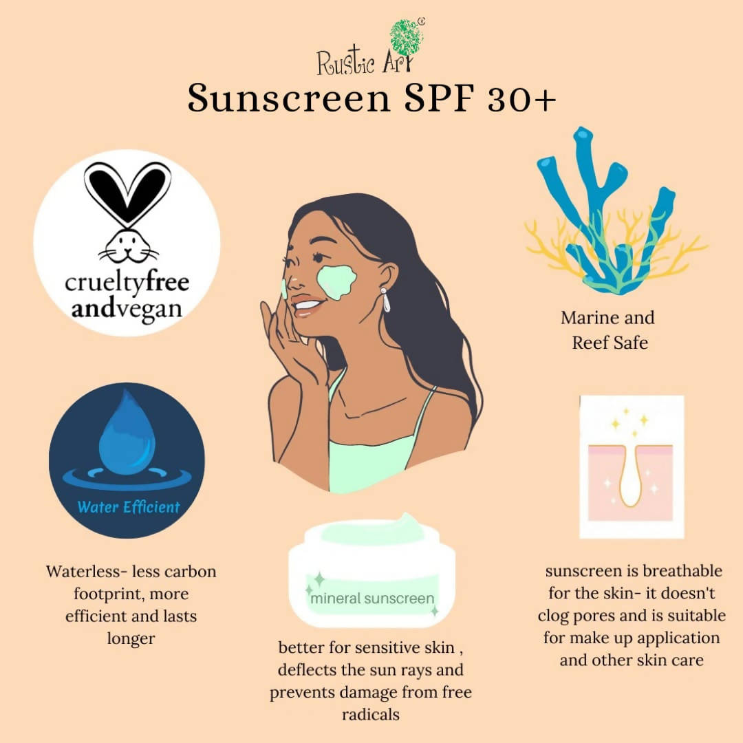 Rustic Art Sunscreen SPF 30+ Broad Spectrum