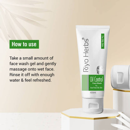 Riyo Herbs Oil Control Facewash For Acne Prone Oily Skin