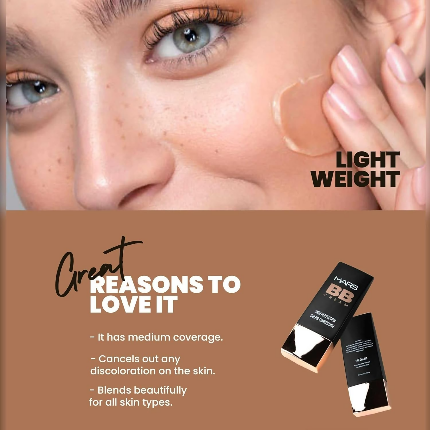 MARS Cosmetics BB Cream Lightweight Foundation - Biscuit