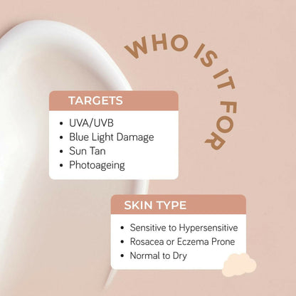 Moody SensiSoothe Mineral Brightening Sunscreen Serum with Ceramides & Rice