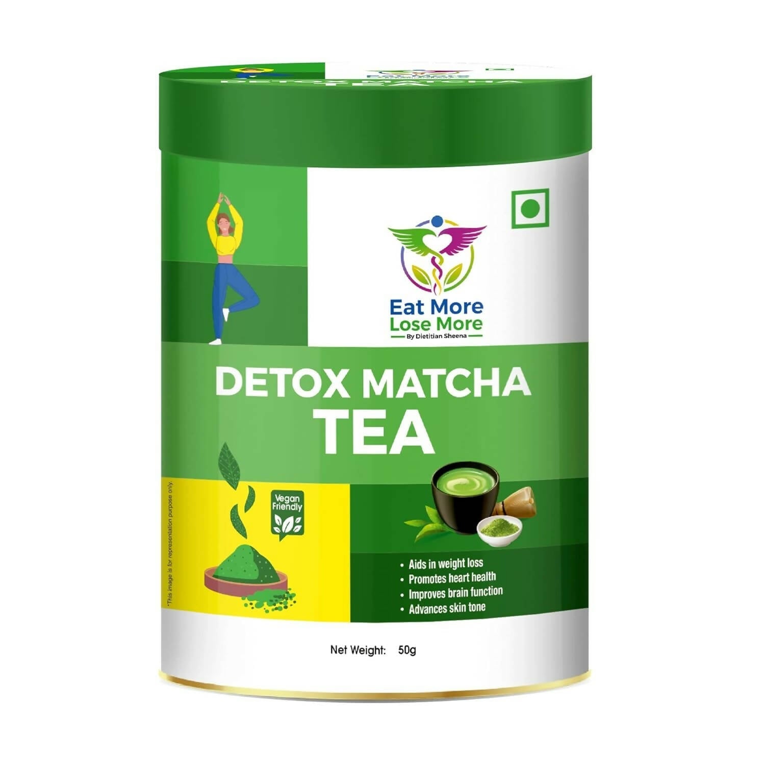 Buy Eat More Lose More cleanse  Matcha Tea from DrMediCart, Ship from India to USA