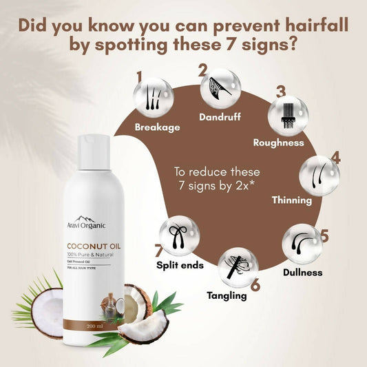 Buy Aravi Organic 100% Pure Extra Virgin Cold Pressed Coconut Oil from DrMediCart, Ship from India to USA