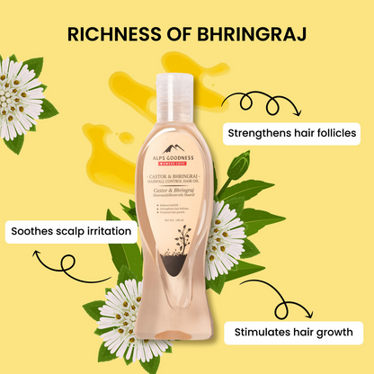 Alps Goodness Castor & Bhringraj Hairfall Control Hair Oil