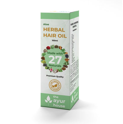 The Ayur House Aloe Vera Herbal Hair Oil 27 Herbs