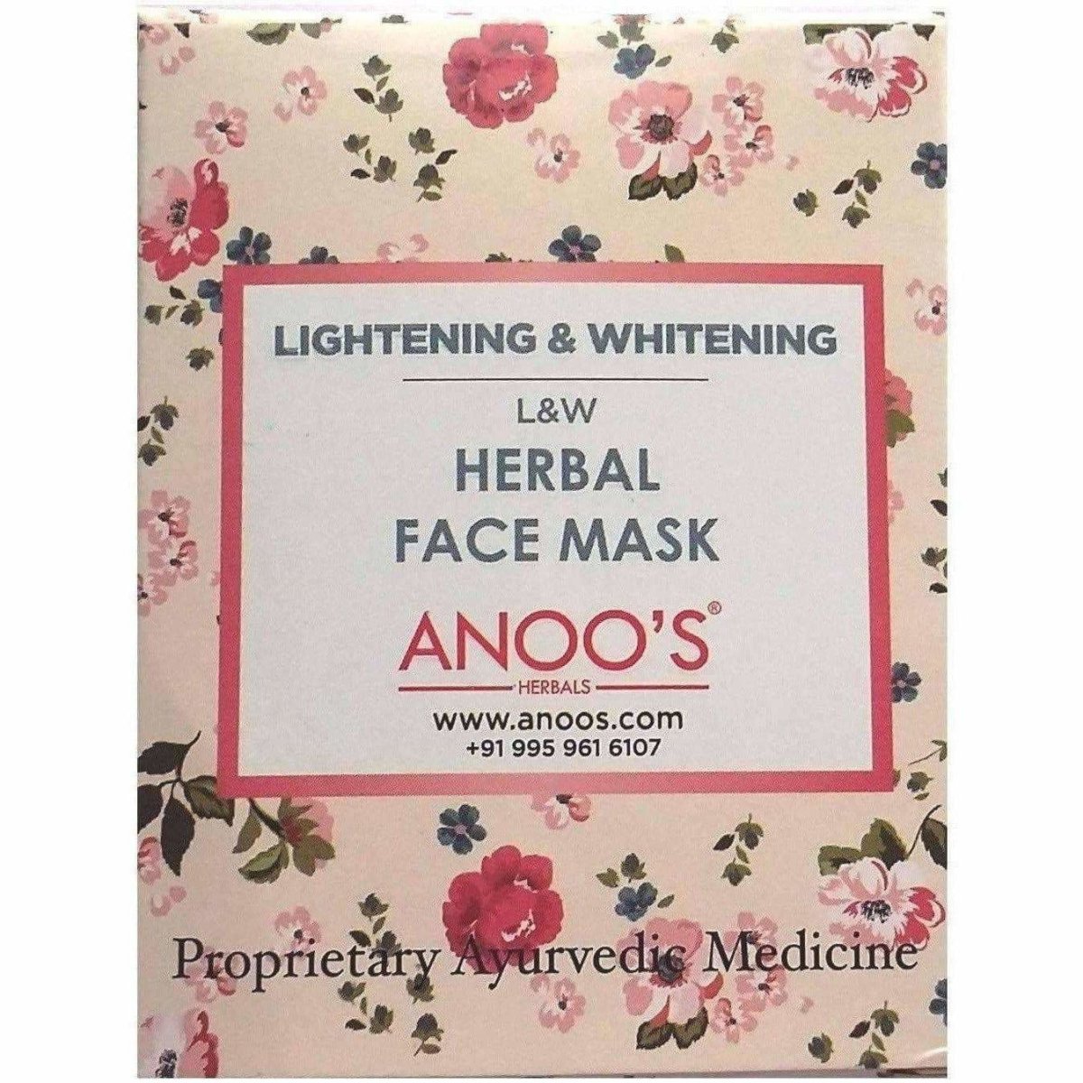 Anoos Herbal Lightening and Whitening Face Mask