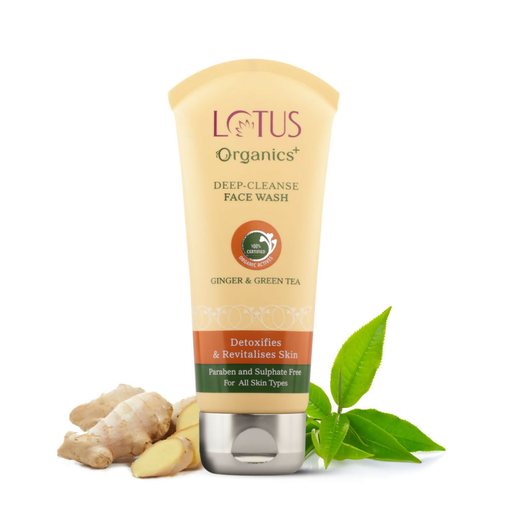 Lotus Organics Green Tea & Ginger Deep Cleanse Face Wash