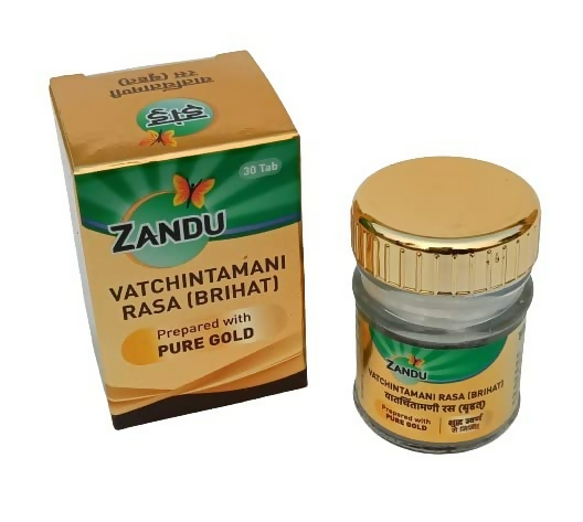 Zandu Vatchintamani Rasa (Brihat) with Gold