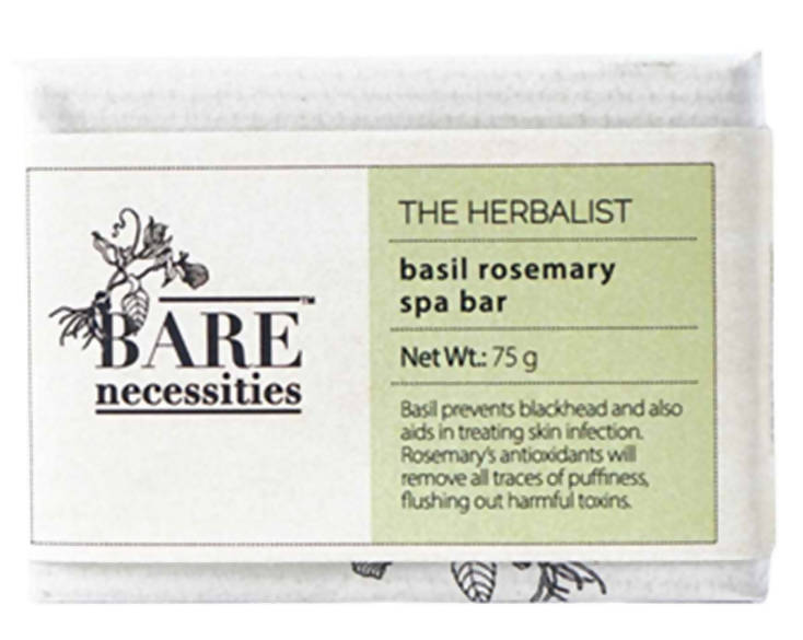 Buy Bare Necessities The Herbalist Basil Rosemary Spa Bar from DrMediCart, Ship from India to USA