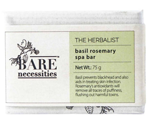 Buy Bare Necessities The Herbalist Basil Rosemary Spa Bar from DrMediCart, Ship from India to USA