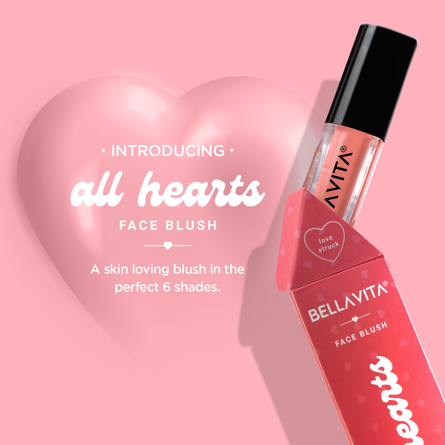 Bella Vita Organic All Hearts Face Blush - Crush Fever