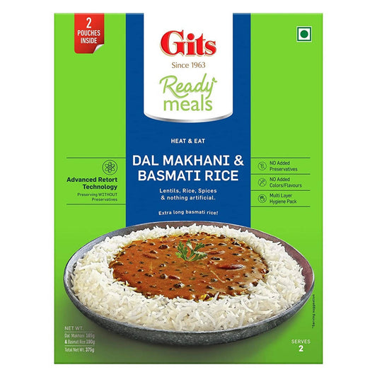 Buy Gits Ready Meals Heat & Eat Dal Makhani & Basmati Rice from DrMediCart