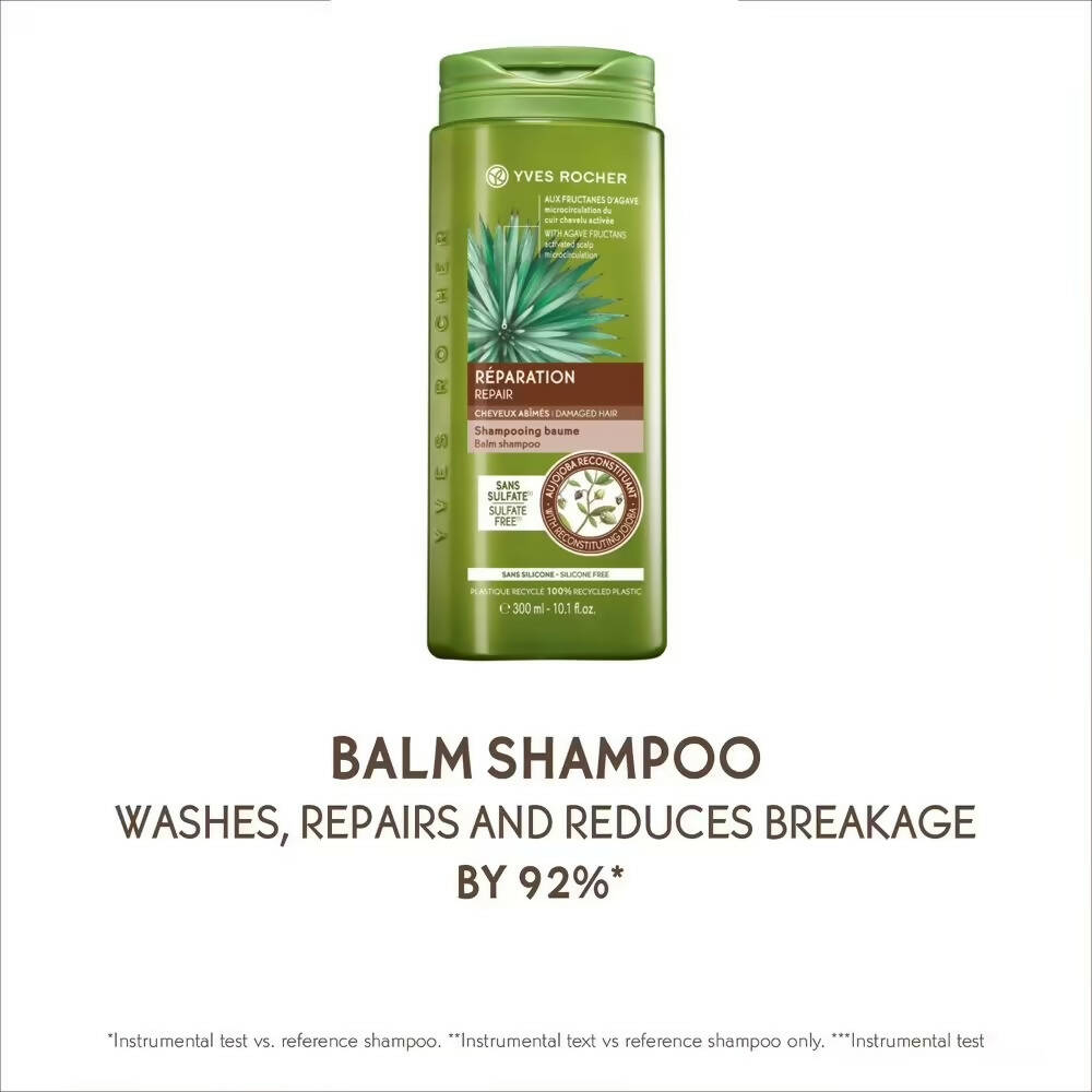 Yves Rocher Reparation Repair Balm Shampoo Sulfate Free - DrMediCart