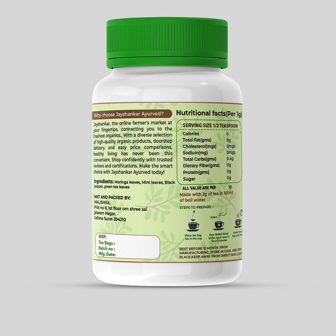 Jayshankar Ayurved Herbal-Mint Green Tea