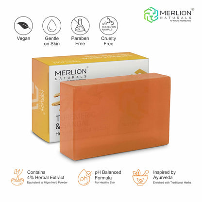 Merlion Naturals Turmeric and Sandal Glycerine Soap