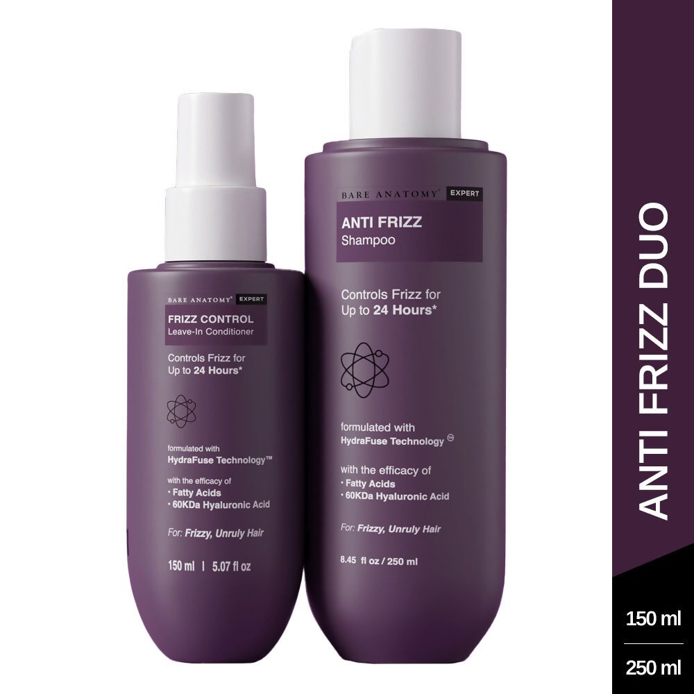 Buy Bare Anatomy Expert Anti Frizz Shampoo & Frizz Control Leave-In Conditioner from DrMediCart, Ship from India to USA