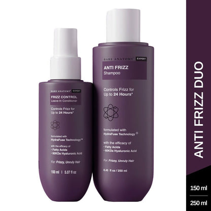 Buy Bare Anatomy Expert Anti Frizz Shampoo & Frizz Control Leave-In Conditioner from DrMediCart, Ship from India to USA
