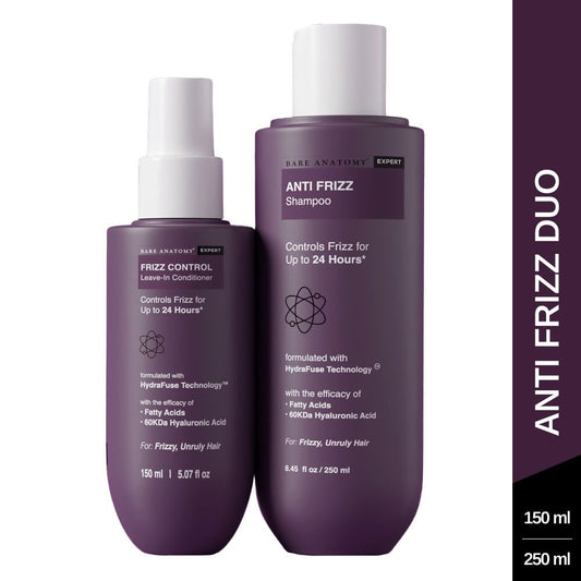 Buy Bare Anatomy Expert Anti Frizz Shampoo & Frizz Control Leave-In Conditioner from DrMediCart, Ship from India to USA