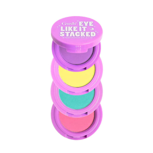 Gush Beauty Eye Like It Stacked - KPOP - 4 in 1 - Purple Rain, Sunshine Yellow, Blue Lagoon & Pop Pink