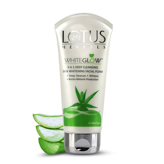 Buy Lotus Herbals WhiteGlow 3-In-1 Deep Cleansing Skin Whitening Face Wash from DrMediCart, Ship from India to USA