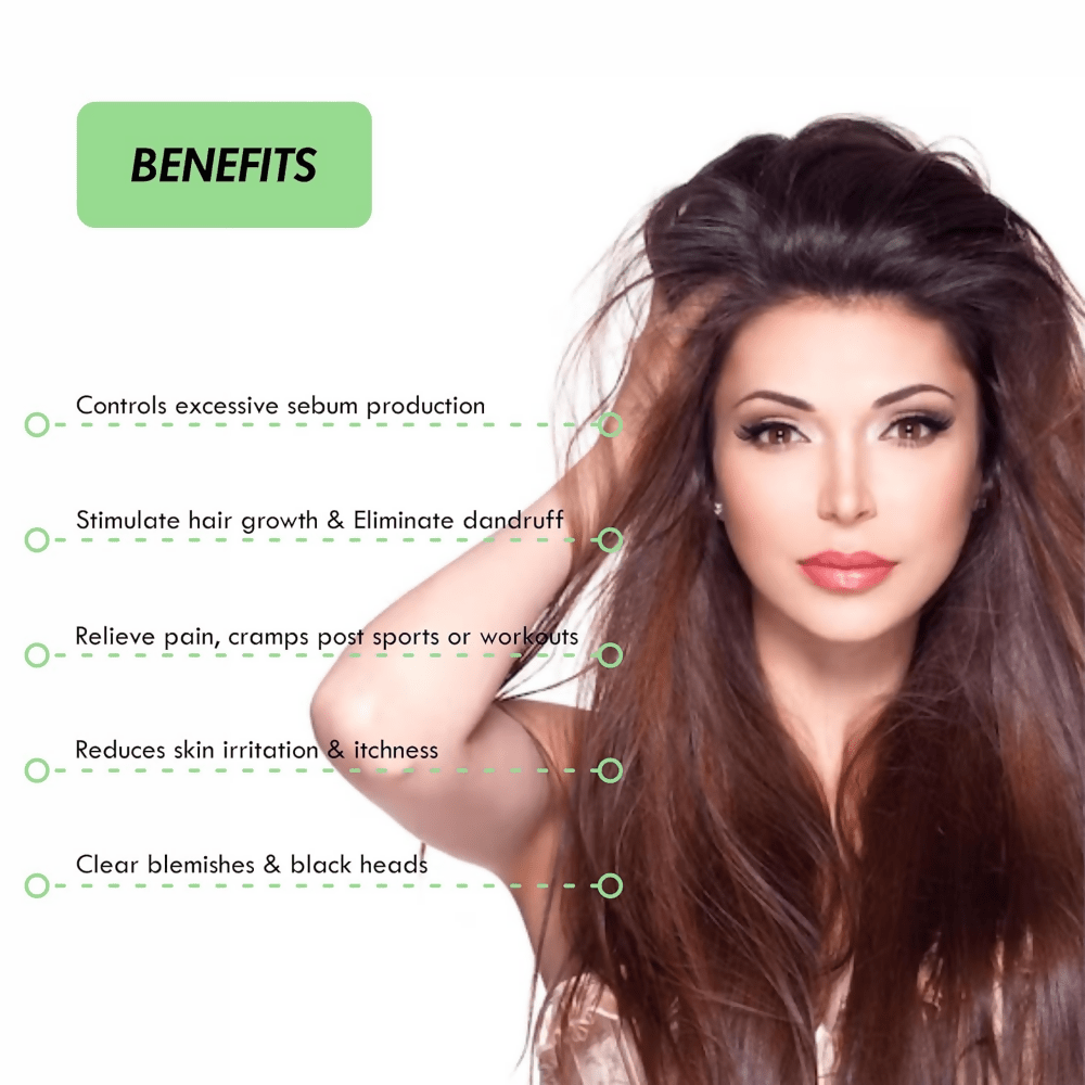 Aromatique Peppermint Essential Oil for Hair,Skin