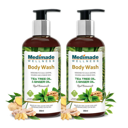 Medimade Wellness Tea Tree Oil & Ginger Oil Body Wash - DrMediCart