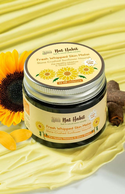 Nat Habit Stone Crushed Sunflower Nourish Fresh Whipped Skin Malai