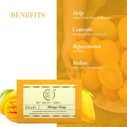 Khadi Natural Mango Handmade Soap