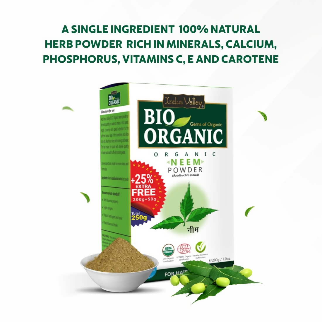 Indus Valley Bio Organic Neem Powder