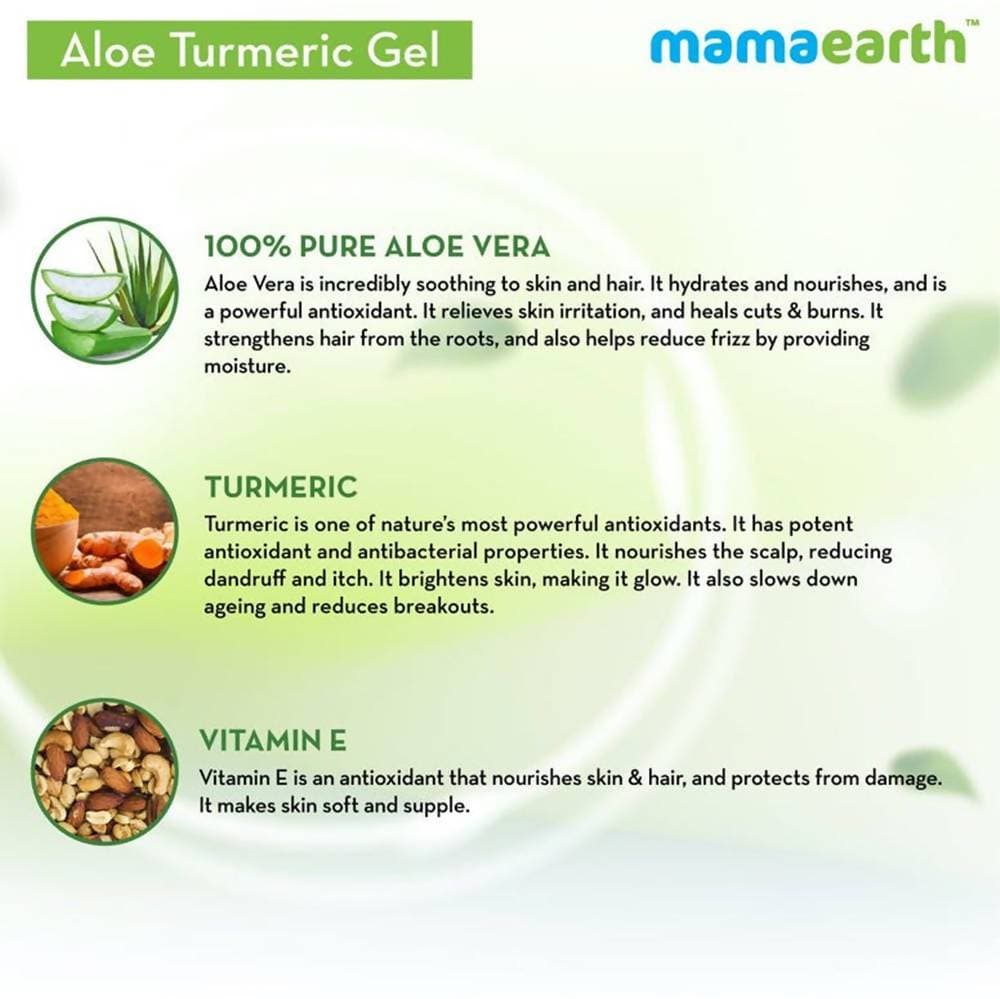 Mamaearth Aloe Turmeric Gel For Skin & Hair - Drmedicart