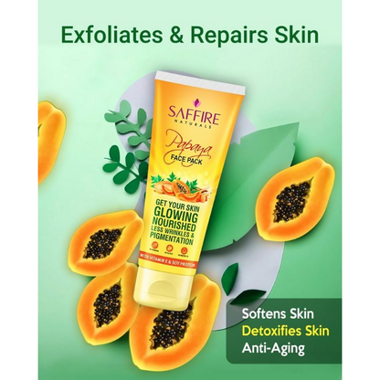 Saffire Naturals Papaya Face Pack
