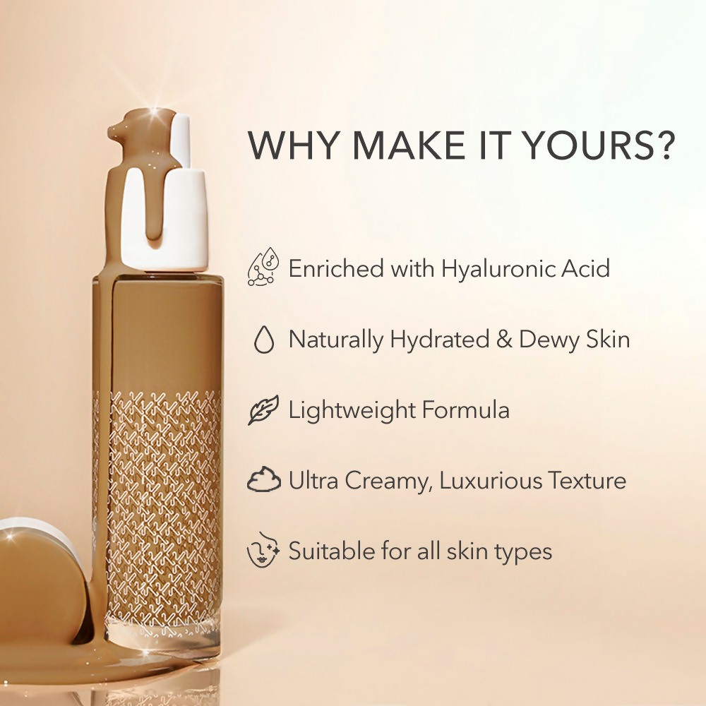Kay Beauty By Katrina Kaif Hydrating Foundation - 180Y Deep