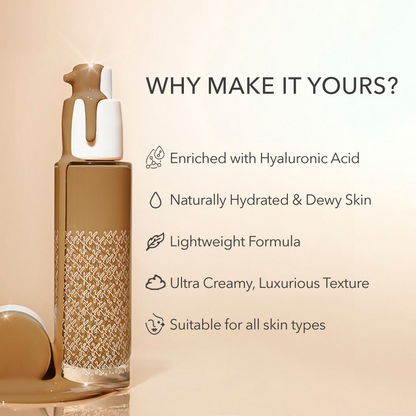 Kay Beauty By Katrina Kaif Hydrating Foundation - 180Y Deep