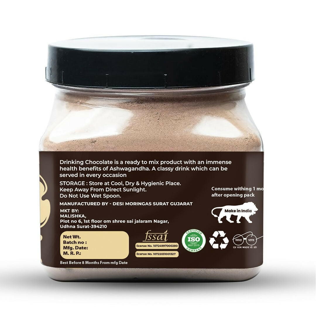 Jayshankar Ayurved Ashwagandha Hot and Cold Chocolate Powder Blend with Palm Mishri