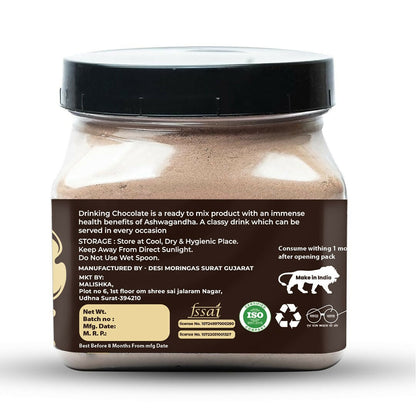 Jayshankar Ayurved Ashwagandha Hot and Cold Chocolate Powder Blend with Palm Mishri