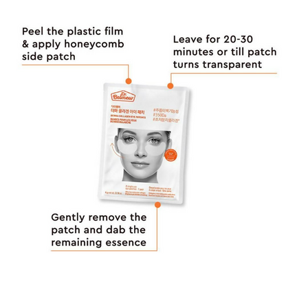 The Face Shop Dr.Belmeur Derma Collagen Hydrogel Eye Patches, For Under Eye Dark Cicle & Wrinkles