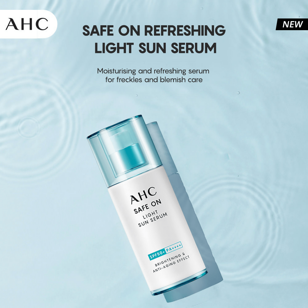AHC Safe On Light Sun Serum With SPF 50+ & PA+++ - Korean skincare