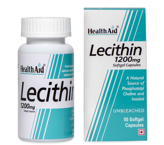 Buy HealthAid Lecithin 1200 mg Softgel Capsules from DrMediCart, Ship from India to USA