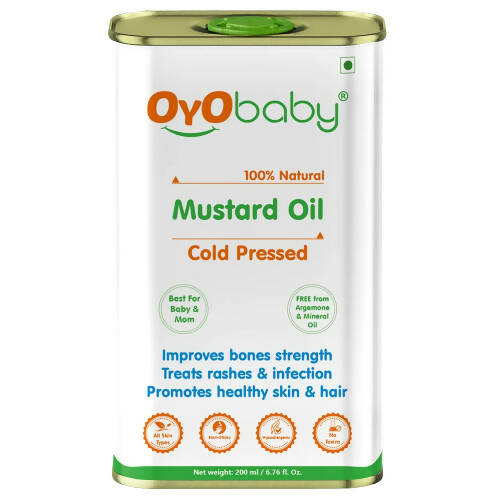 Oyo Baby Natural Mustard Oil - Cold Pressed