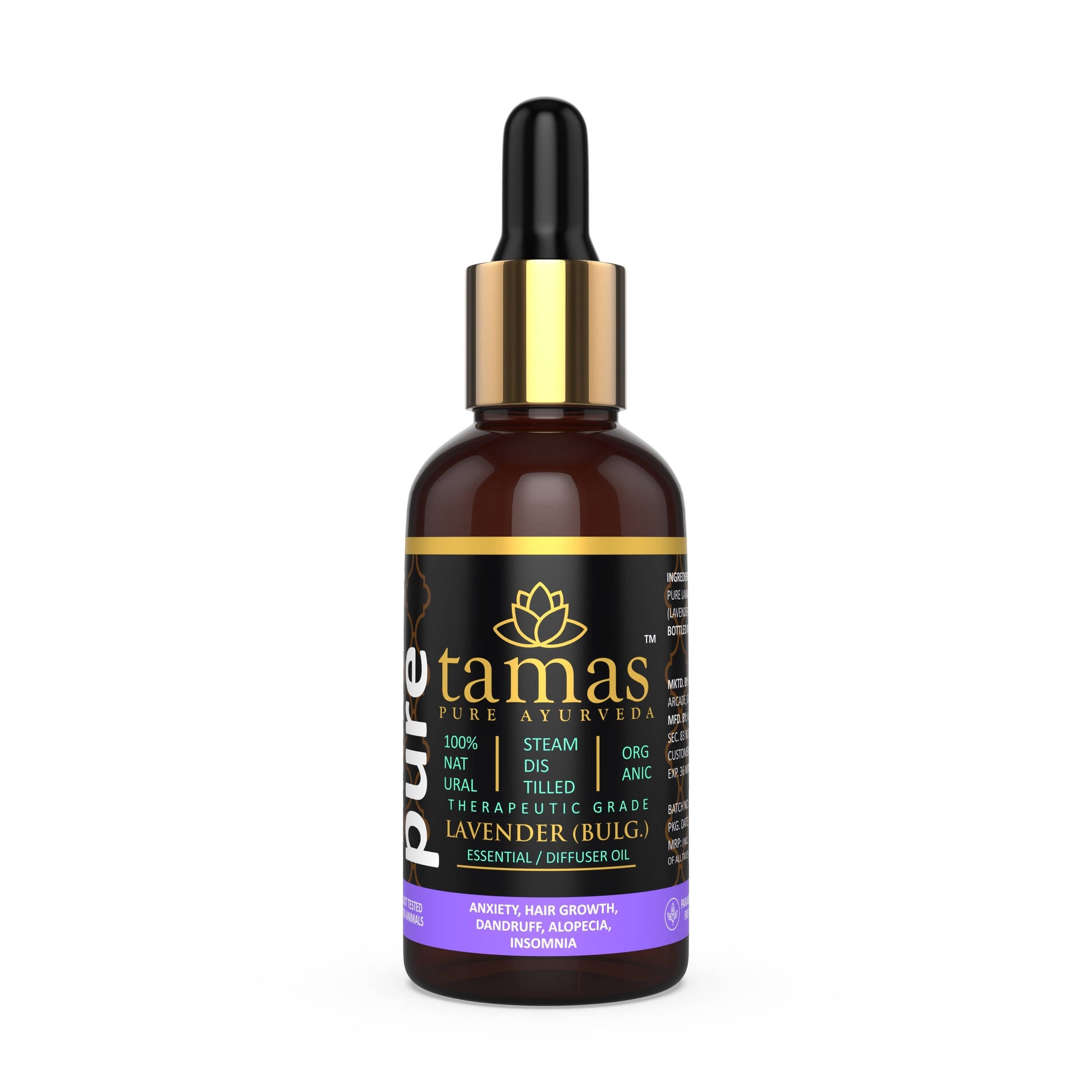 Buy Tamas Pure Ayurveda 100% Organic Lavender (Bulg) Essential Oil-USDA Certified Organic- from DrMediCart, Ship from India to USA