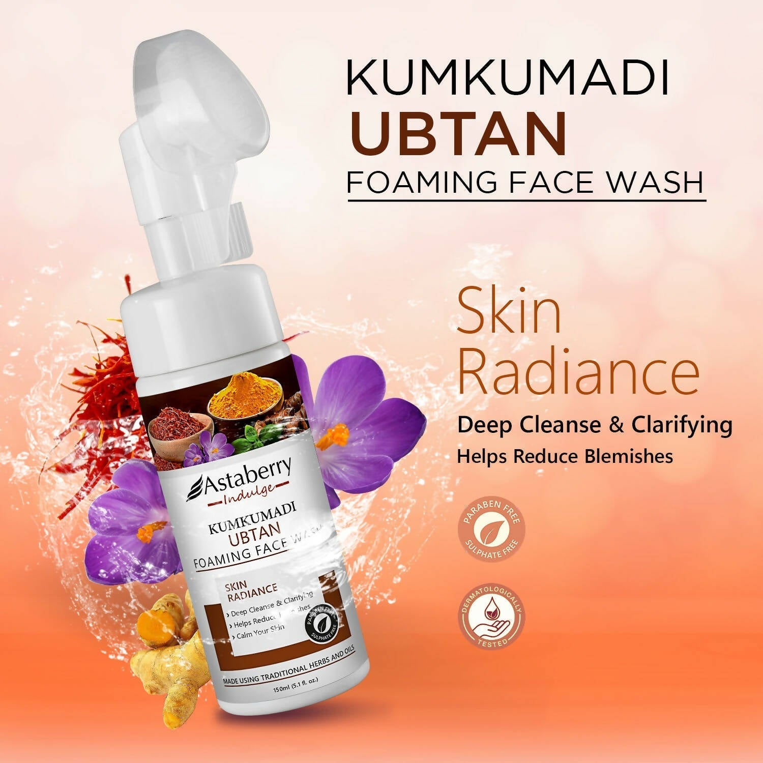astaberry indulge kumkumadi ubtan foaming face wash buy in usa