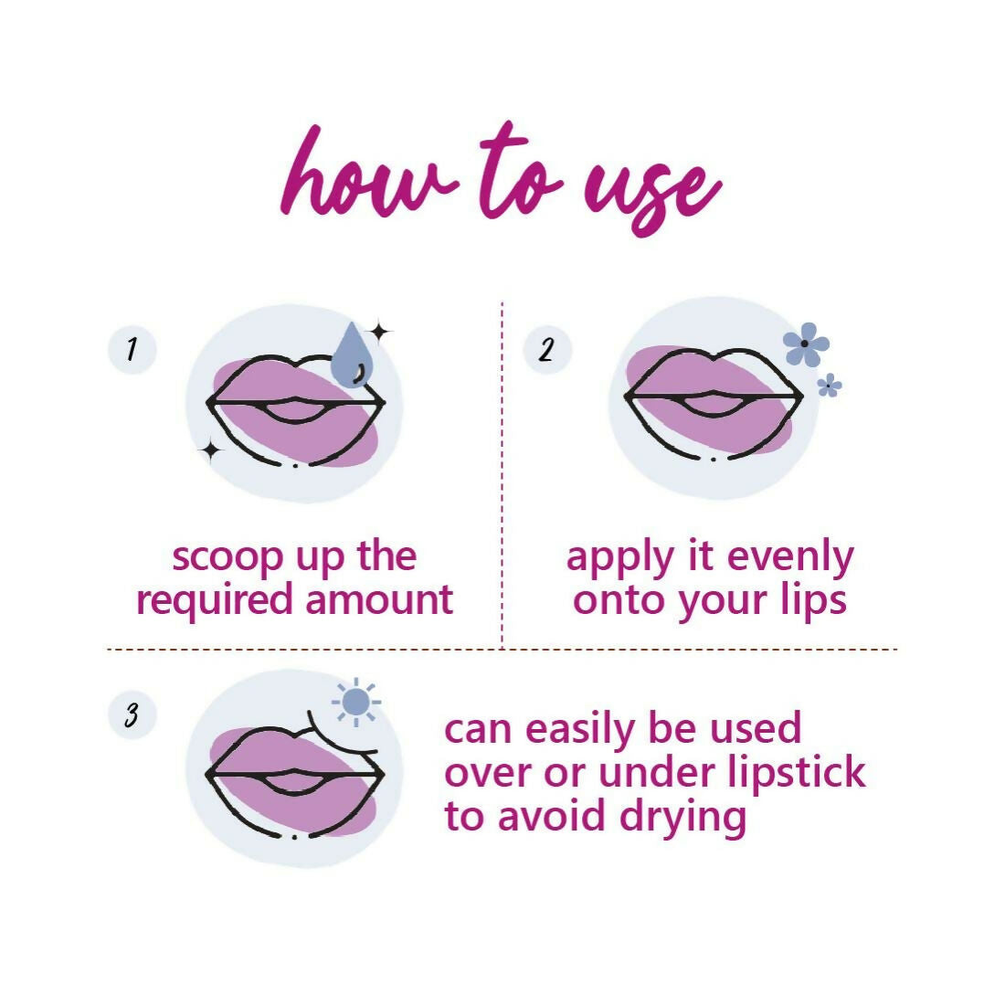 Plum Candy Melts Vegan Lip Balm Berry Feast For Dry & Chapped Lips, Natural SPF with Vitamin A