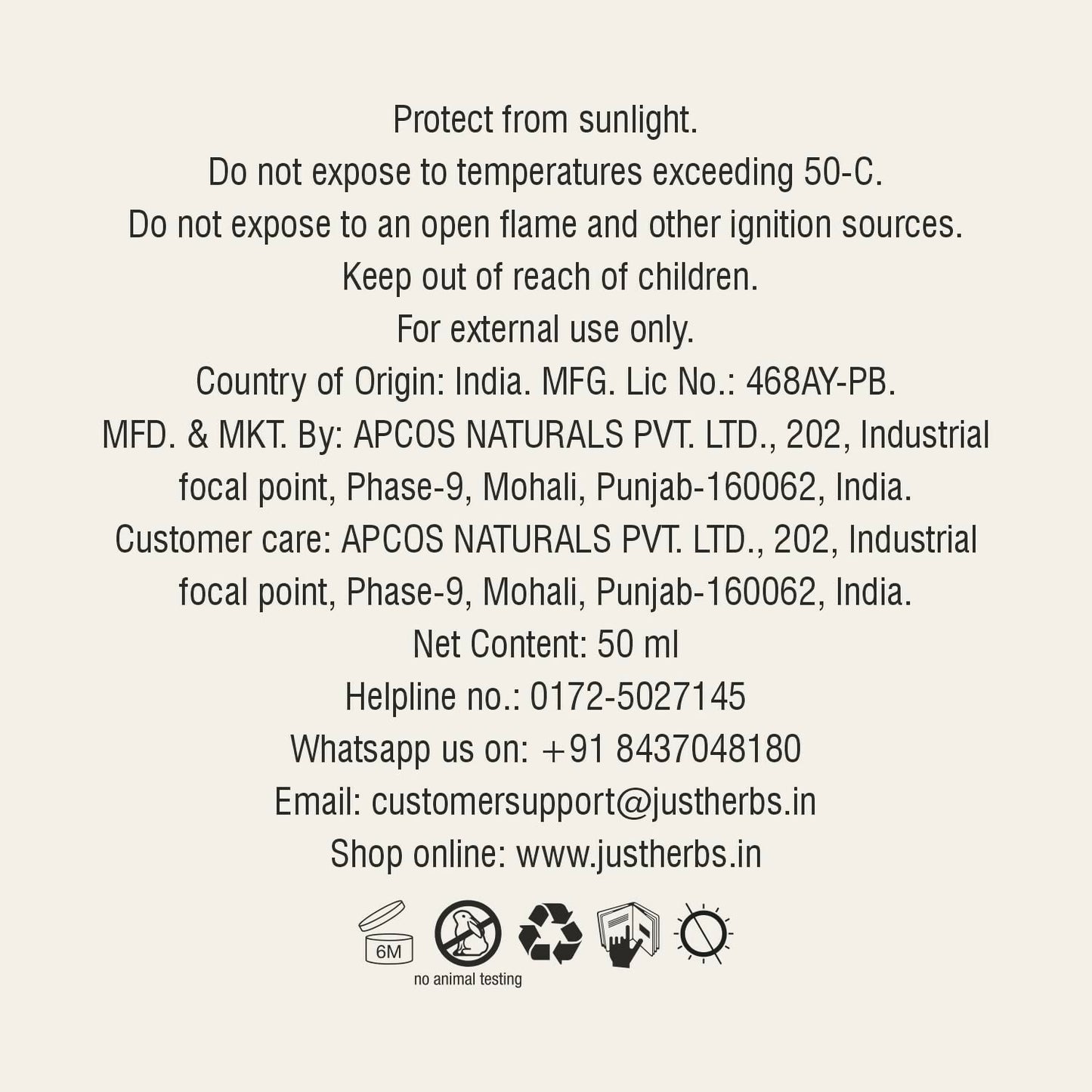 Just Herbs Under Arm Roll On For Women Floral Fiesta Long Lasting and Refreshing Women Deodorant