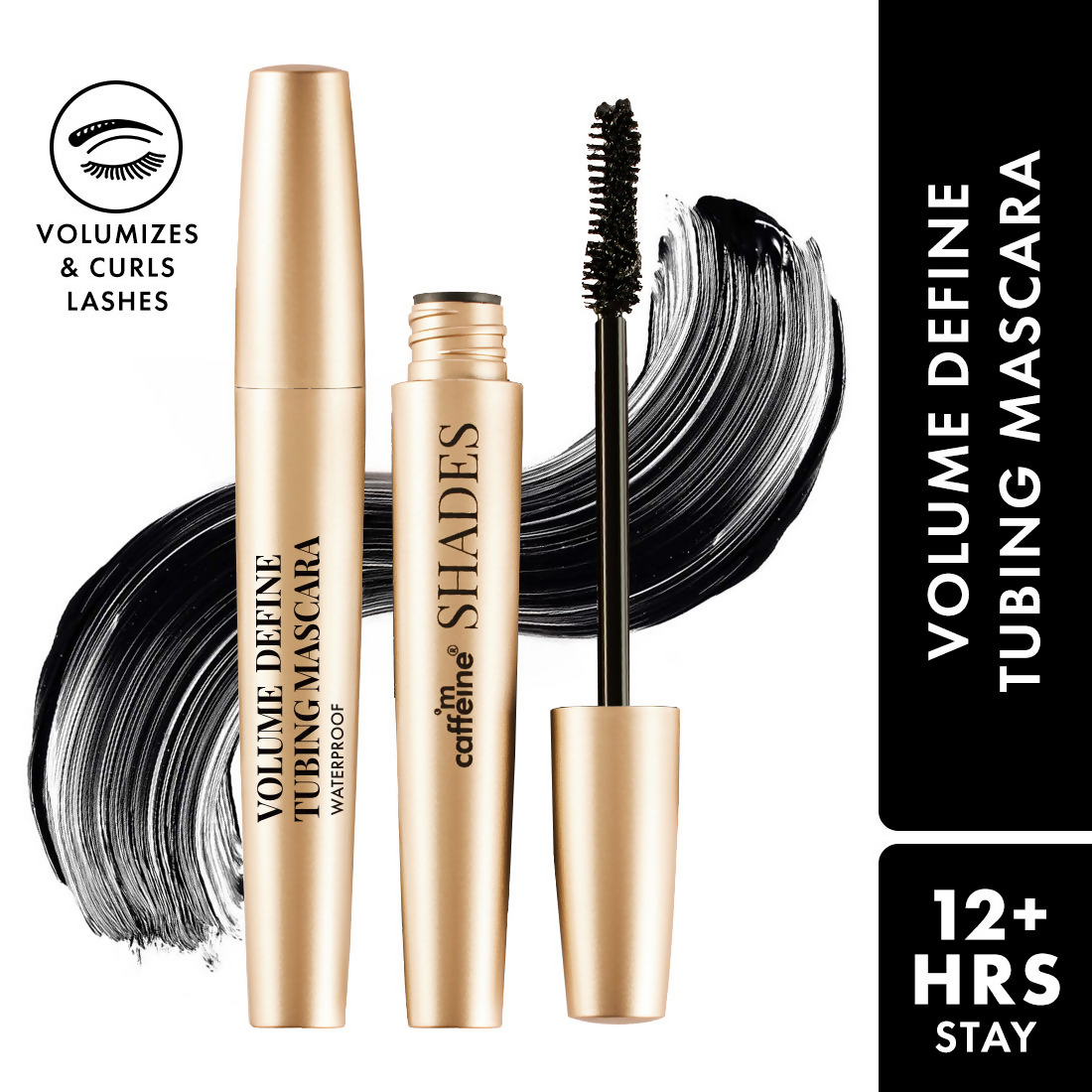 mCaffeine Shades Volume Define Tubing Mascara - Black