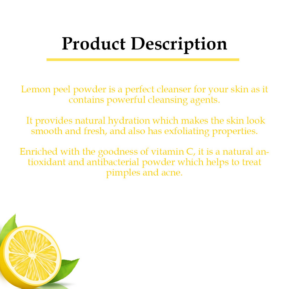 Wild Organic Lemon Peel Powder