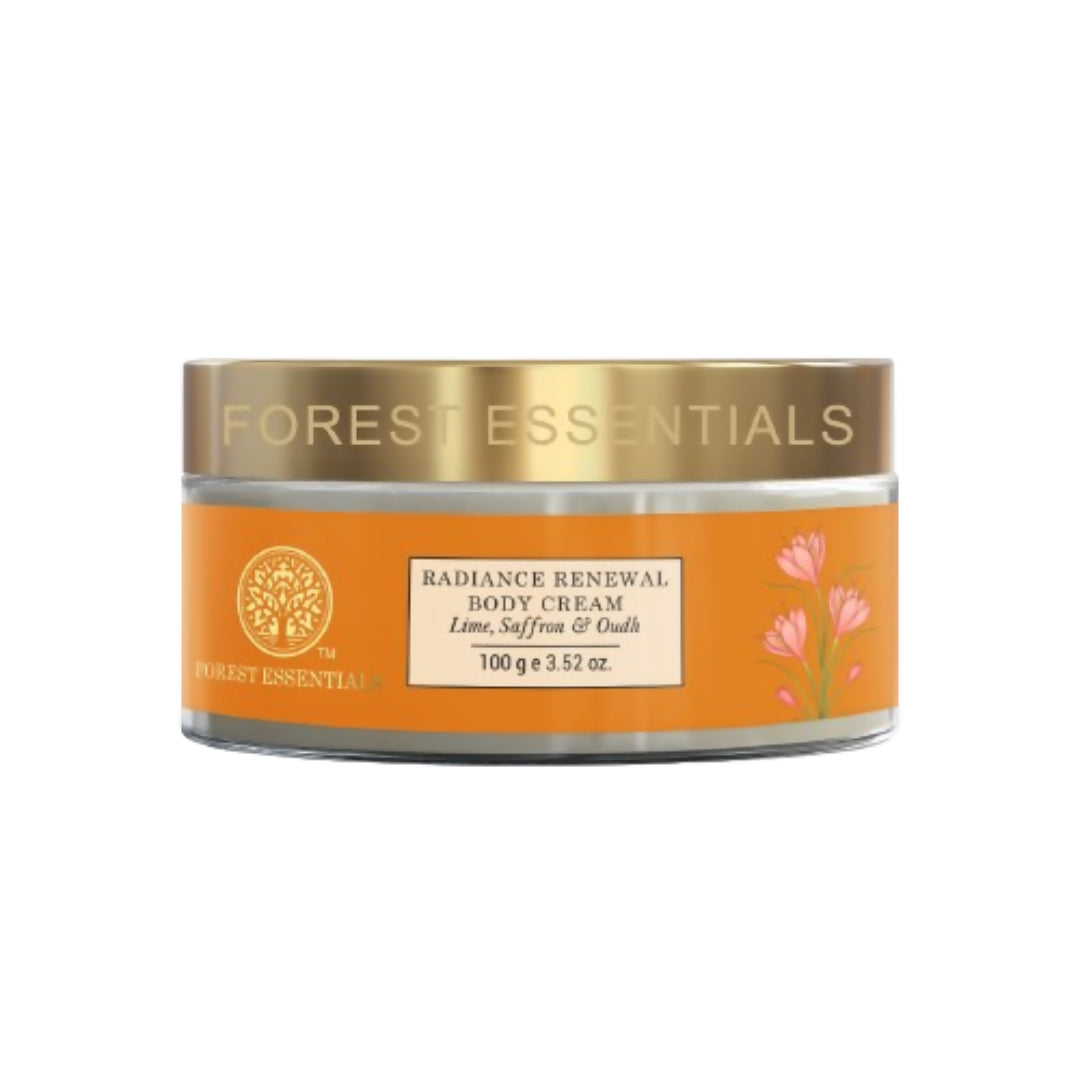 Forest Essentials Radiance Renewal Body Cream Lime Saffron & Oudh - Drmedicart