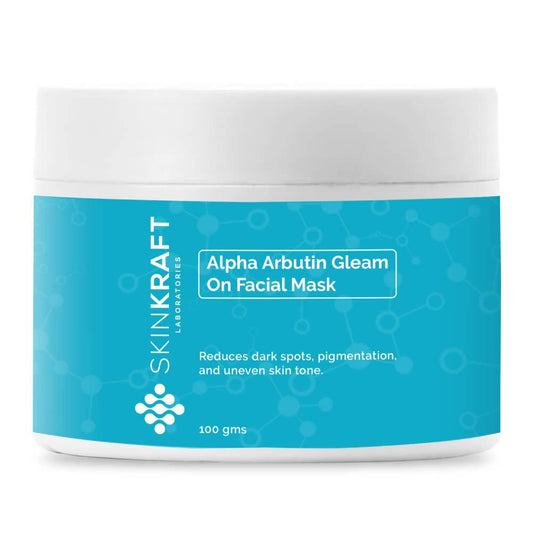 SkinKraft Alpha Arbutin Gelam On Facial Mask - DrMediCart