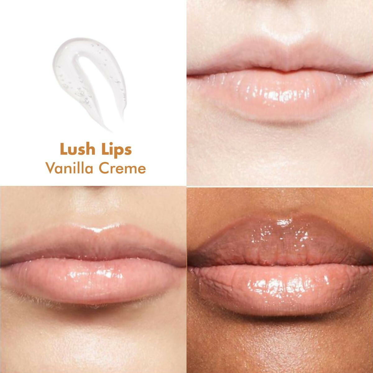 Conscious Chemist Peptide Lip Balm, Lush Lips with SPF15 - Vanilla Creme