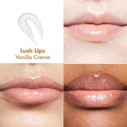 Conscious Chemist Peptide Lip Balm, Lush Lips with SPF15 - Vanilla Creme