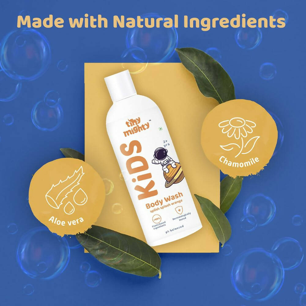 Tiny Mighty Plant Based And Natural Kids Shampoo, Body Lotion, Body Wash & Hair Oil Combo - Drmedicart
